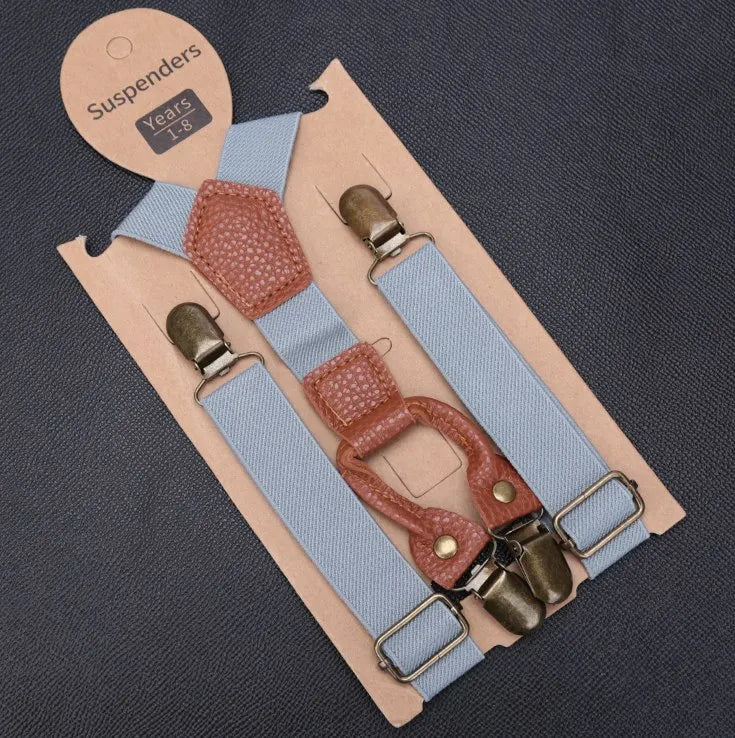Kids Elastic Suspenders Lovely Children Matching Tuxedo Suit Unisex Qme YJ-85-M10