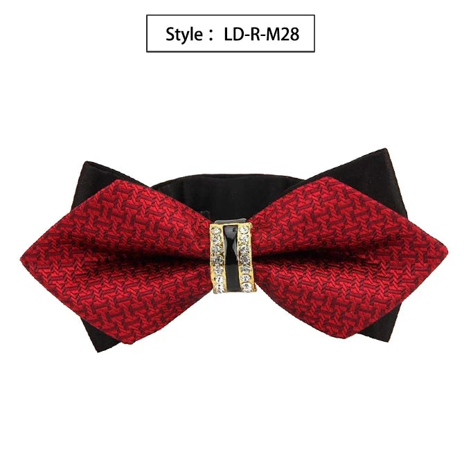 Bowtie Groom Mens Colourful Plaid Cravat Gravata Fashion Male
