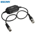 2pcs Coaxial Video Ground Loop Isolator Balun BNC Male to Female for CCTV Camera Qme 2pcs