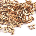 14x15mm Mix Note Wooden Ornaments Scrapbooking Carft For Handmade Accessories Home DIY Wood Home Decoration 50pcs m1712x Qme Pine