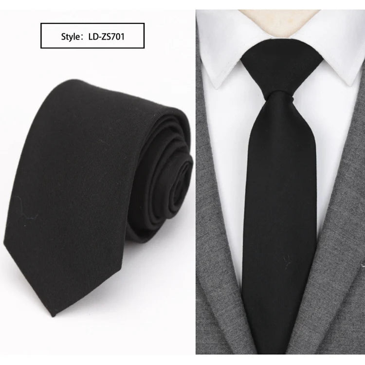 Men Skinny Tie Wool Fashion Ties for Mens Wedding Suit Business Party Slim Classic Solid Color Neck Tie Casual 6cm Red Necktie Qme LD-ZS701