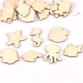 Mix Mushroom/hedgehog/squirrel/Pine Cones/leaves Pattern Wooden Ornament Wood For Scrapbooking DIY Carfts Home Decor 20pcs m2154 Qme m2156