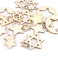 18Pcs 19-36mm Flower Shape Wood DIY Crafts Scrapbooking For Wooden Ornaments Arts Handmade Home Decor Embellishments m2170 Qme Dark Khaki
