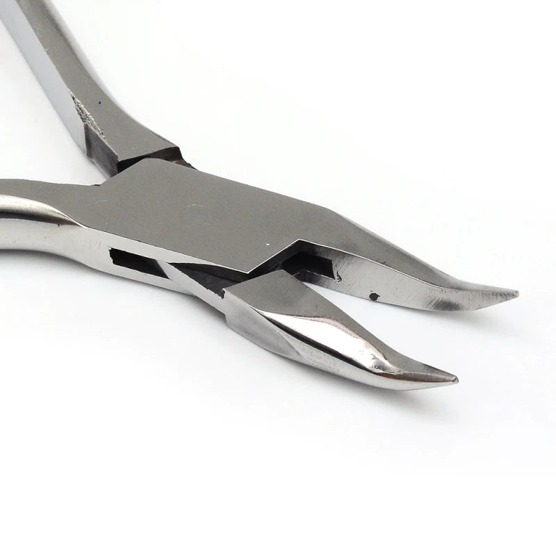 Steel Bent Nose Plier Jewelry Making Tools 155x51x10mm Qme