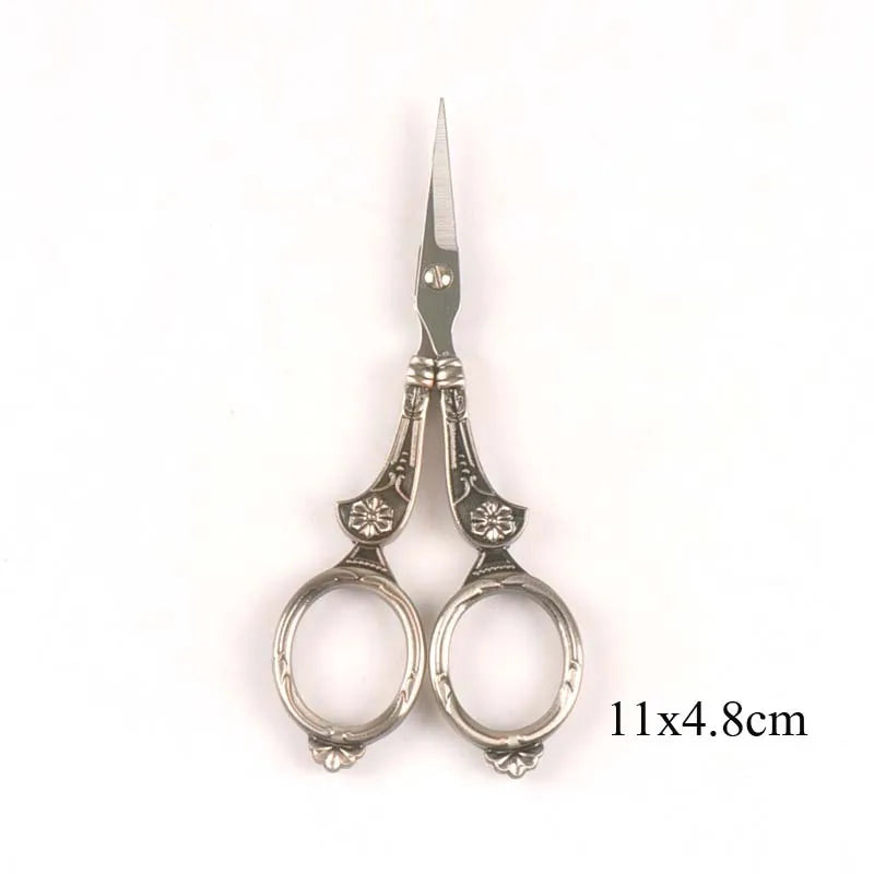 Embroidery scissor European Retro Classic Vintage Antique Craft Gold Sewing Crane Tailor Scissor Handicraft c2620 Qme