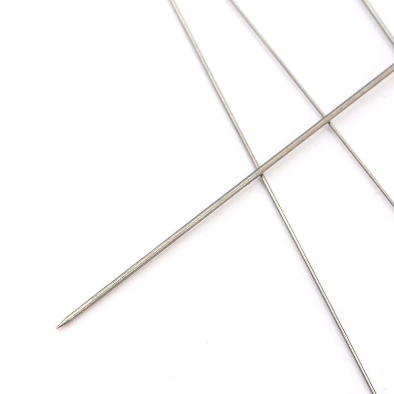 27cm Super Long Stainless Steel Opened Beading Needles Crochet Easy Jewelry Making Tools Beading Pins for Beads and Pearls 1PCS Qme
