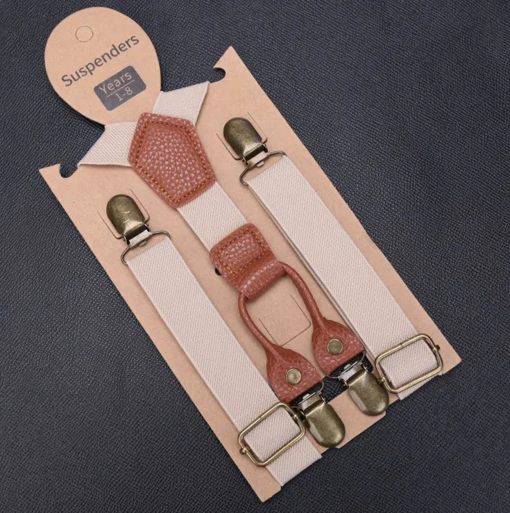 Kids Elastic Suspenders Lovely Children Matching Tuxedo Suit Unisex Qme YJ-85-M12