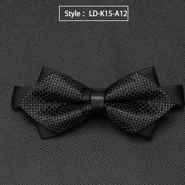 Mens Bowtie Quality Sale Necktie Fashion Formal Luxury Wedding Butterfly Cravat Ties for Men Shirt Business Gifts Accessories Qme LD-K15-A12