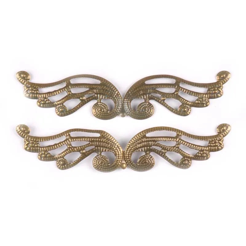 10Pcs 3 Colors Metal Connectors Crafts Flower Filigree Wraps Embellishments For Diy Scrapbooking Home Decor Accessories YK0743 Qme