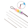 27cm Super Long Stainless Steel Opened Beading Needles Crochet Easy Jewelry Making Tools Beading Pins for Beads and Pearls 1PCS Qme 0.6mm-27cm