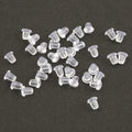 4mm 500pcs Clear Rubber Earring Backs Soft Silicone Jewelry Findings Jewelry Accessories DIY Bullet Plastic Ear Plugging cap Qme Default Title