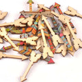 25Pcs Mixed Arrows Shape Wooden Crafts Scrapbook DIY For Wood Slices Ornaments Home Decoration Accessories Arts 34x12mm m1815 Qme Pine