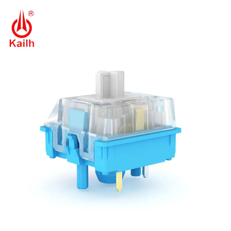 Kailh Mid-height Mechanical Switch for Gaming, Linear Type, Red/Blue/Brown Base, 12.2X12.2X11.2mm, 50 Million Cycles Qme