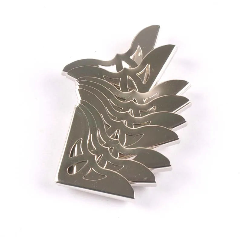 10Pcs silvery and Bronze Metal Book Corners Book For Menus Folders Photo Corner Protector Albums Diy Craft 30x30x6mm c2101 Qme
