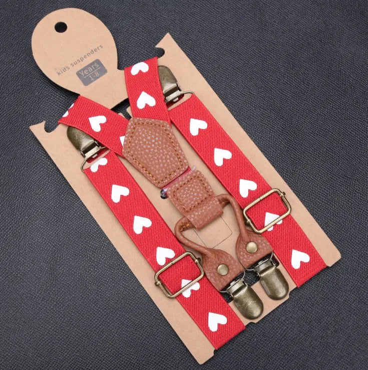 Kids Elastic Suspenders Lovely Children Matching Tuxedo Suit Unisex Qme YJ-85-M1