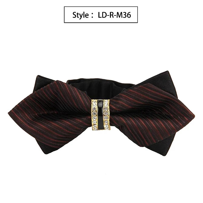 Bowtie Groom Mens Colourful Plaid Cravat Gravata Fashion Male