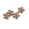 3 Colors Metal Crafts Flower Filigree Wraps Connectors Embellishments For Diy Handmade Scrapbooking Home Decor 50Pcs 22mm YK0742 Qme Bronze