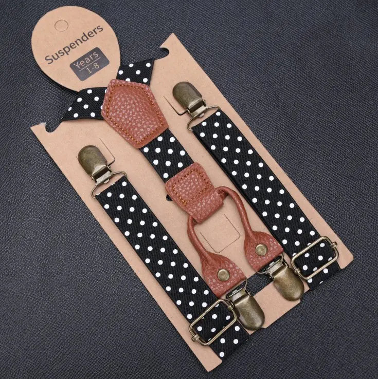 Kids Elastic Suspenders Lovely Children Matching Tuxedo Suit Unisex Qme YJ-85-M2