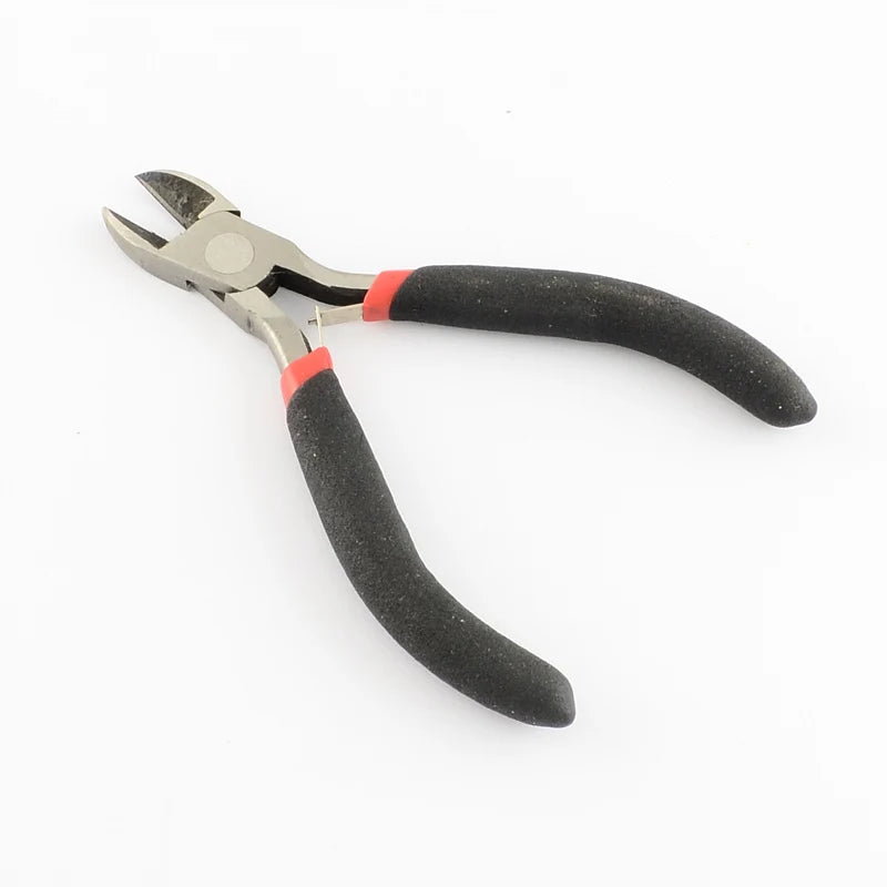 Pandahall 5pcs/set Steel DIY Jewelry Pliers Sets Kit Flat Nose Wire-Cutter & End Cutting Pliers Side Cutting Bent Nose Plier Qme
