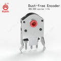 Kailh 9/10/11/12mm Rotary Mouse Scroll Wheel Encoder with 1.74 mm Hole Mark, 15-30 g Force for PC Mouse Alps Encoder Dust-Free Qme 9mm