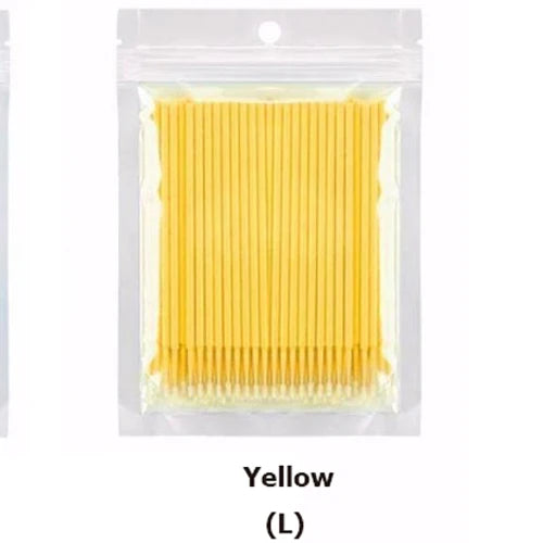 Bag Durable Micro Disposable Eyelashes Extension Individual Lash Qme Yellow