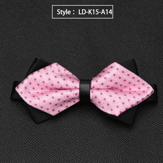 Mens Bowtie Quality Sale Necktie Fashion Formal Luxury Wedding Butterfly Cravat Ties for Men Shirt Business Gifts Accessories Qme LD-K15-A14