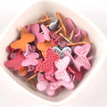20pcs Mixed Color Butterfly Shape Brads For DIY Metal Crafts Embellishments For Scrapbooking Accessories Decor 20x13mm c2577 Qme Default Title