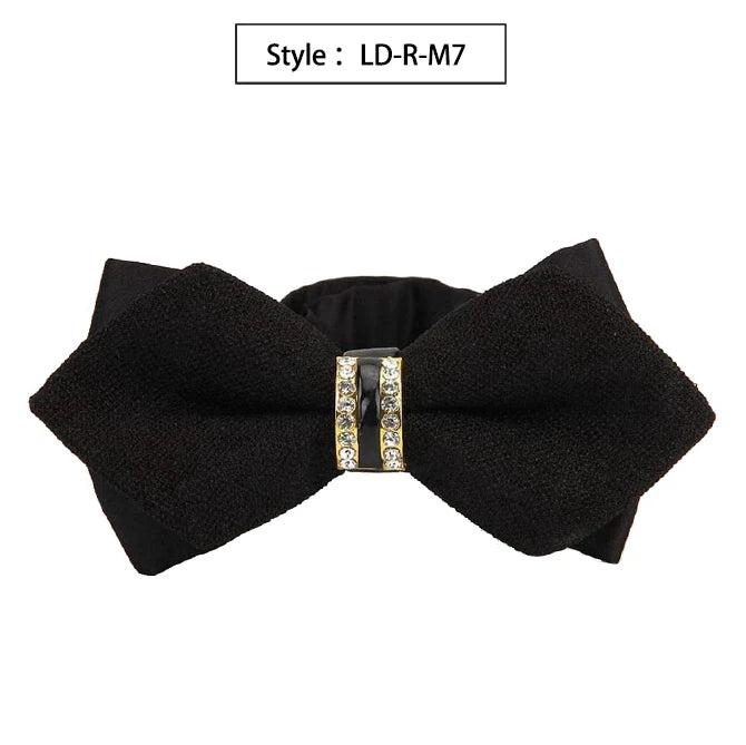 New Bowtie Groom Mens Colourful Plaid Cravat Gravata Fashion Male Butterfly Wedding Luxurious Bow Ties for Men Gift Accessories Qme