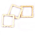 20pcs 50mm Photo Frame Wood DIY Crafts Scrapbookings DIY For Home Decoration Natural Wooden Ornaments Accessories Arts m1829 Qme m1830