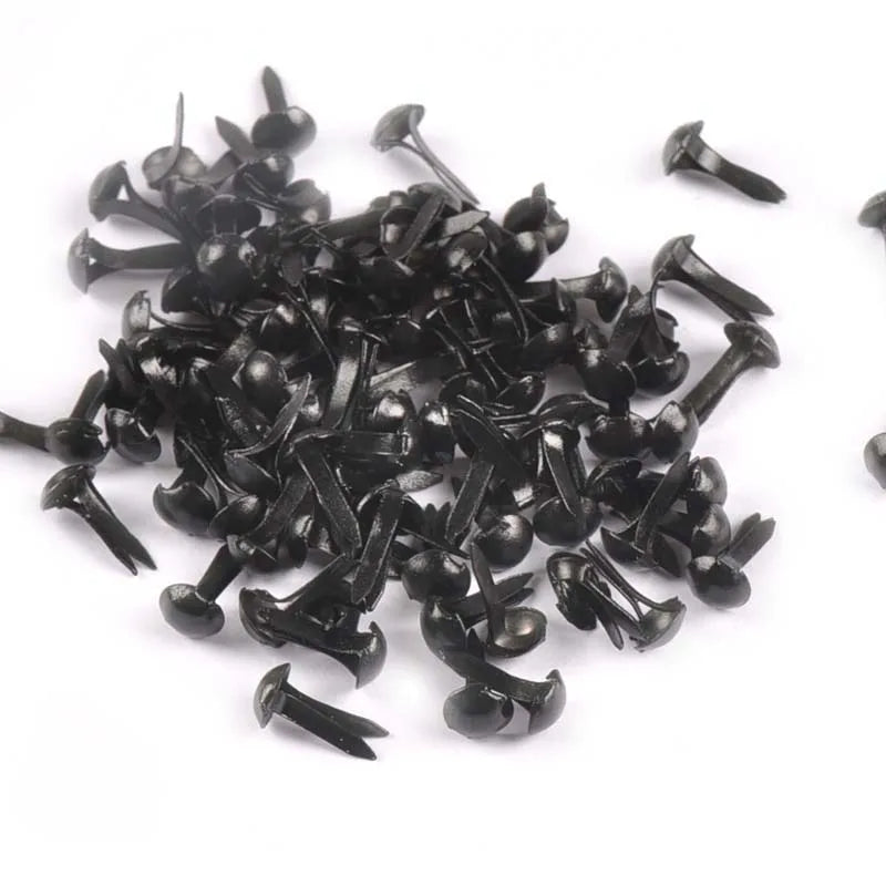 100pcs 5x10mm Mix Round Fastener Brads Embellishment For Scrapbooking Supplies DIY Metal Crafts Accessories Shoes Decor c2147 Qme