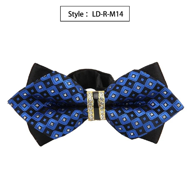 Bowtie Groom Mens Colourful Plaid Cravat Gravata Fashion Male