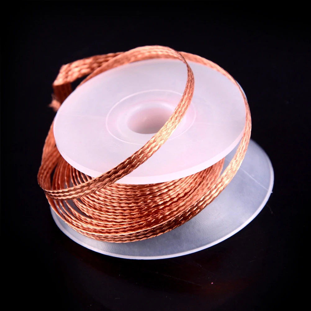 1 5M Welding Wires Desoldering Braid Solder Remover Wick Wire Repair Qme