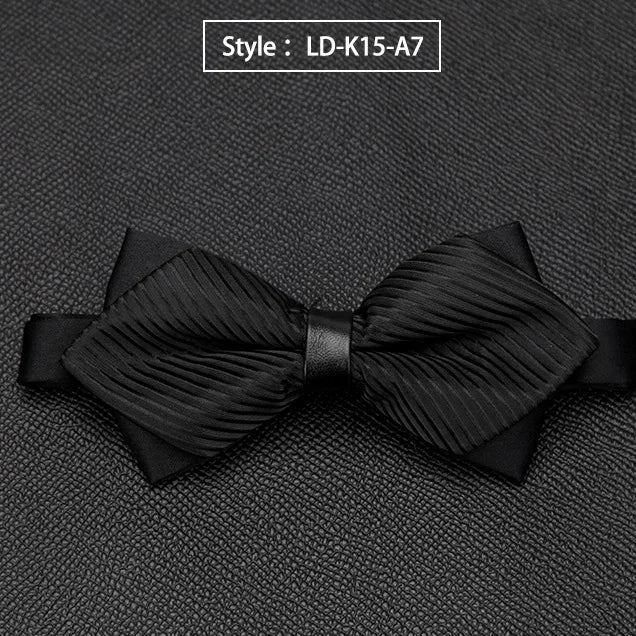 Mens Bowtie Quality Sale Necktie Fashion Formal Luxury Wedding Butterfly Cravat Ties for Men Shirt Business Gifts Accessories Qme LD-K15-A7