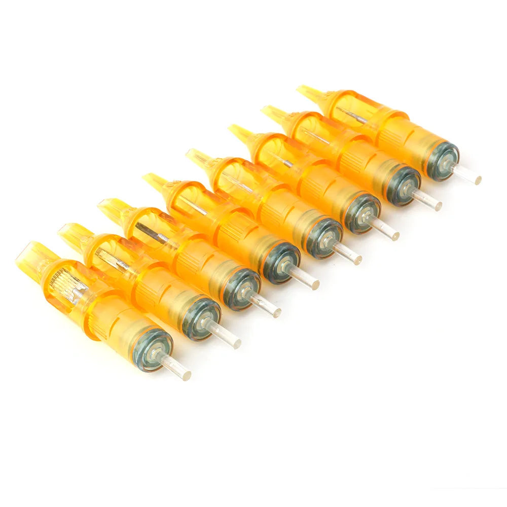 20PCS Tattoo Needle Permanent Makeup Cartridge Needles For Tattoo Machine Kit Eyebrow Needle RL/RS/RM/M1 1/3/5/7/9/11/14RL 3/5RS Qme