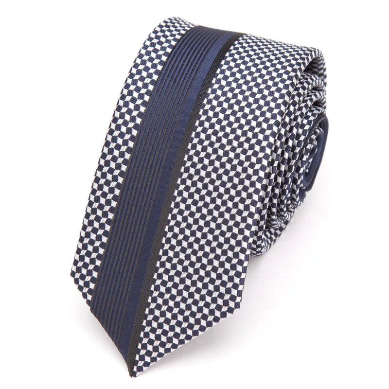Mens Ties Luxurious Slim Necktie Stripe Tie Men Business Wedding Qme YJ-15-B07