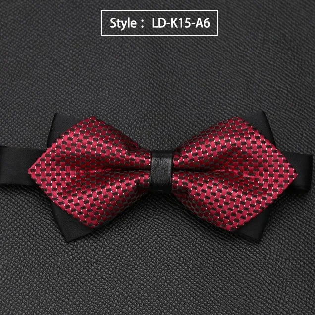 Mens Bowtie Quality Sale Necktie Fashion Formal Luxury Wedding Butterfly Cravat Ties for Men Shirt Business Gifts Accessories Qme LD-K15-A6