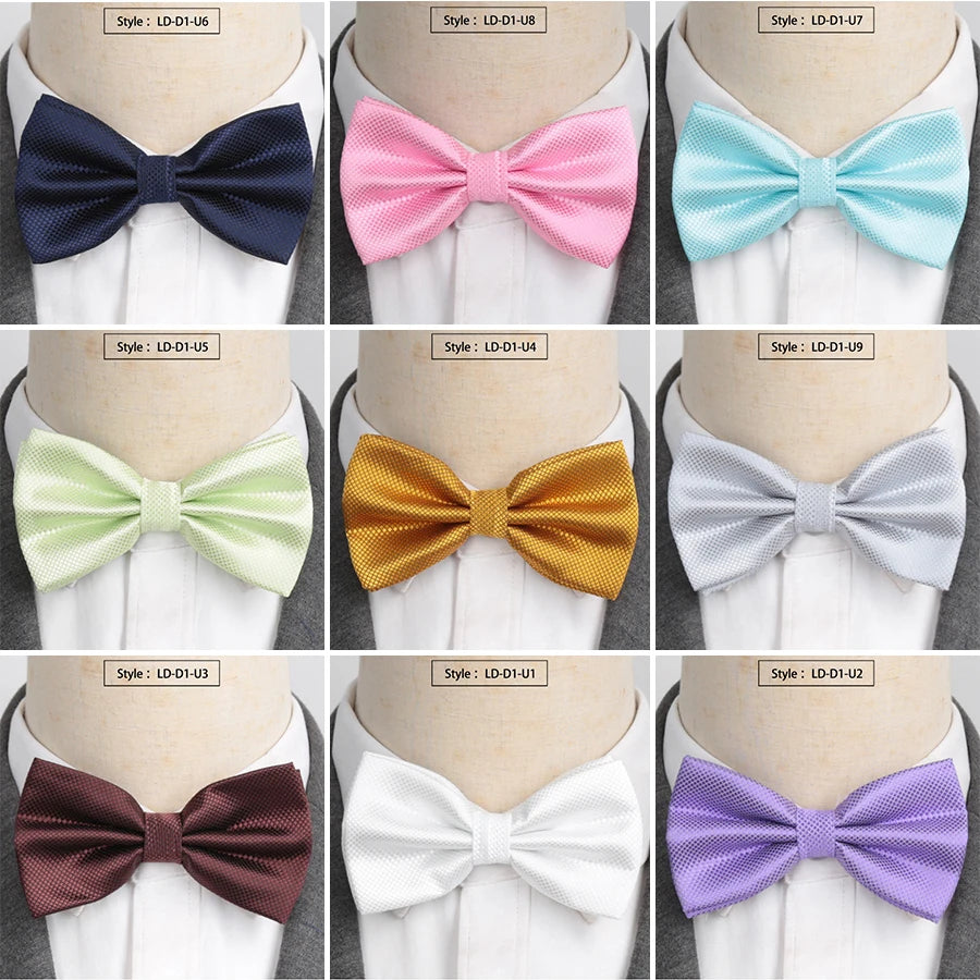 XGVOKH Men Ties Fashion Butterfly Party Wedding Bow Tie Boys Girls Qme