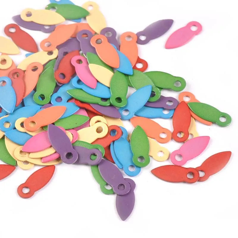 100Pcs Multicolor Brads For Scrapbook Embellishment Rotating Locks Buttons Brad DIY Photo Album Frame Handmade Shoes Decor c2195 Qme