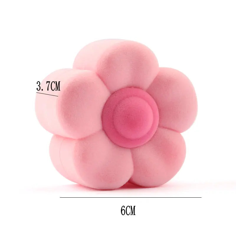 1 Piece Lovely Flower Jewelry Box Velvet Wedding Ring Box Necklace Display Box Gift Box Container Case for Jewelry Packaging Qme