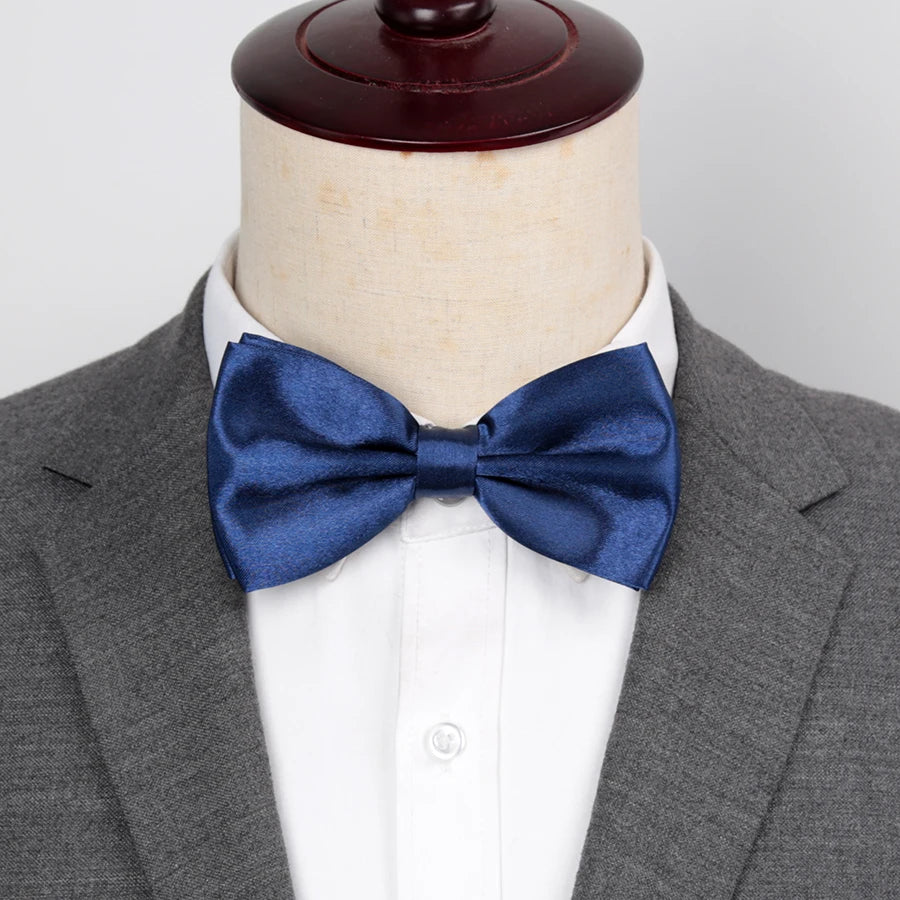 New Bow Tie Men Candy Colors Fashion Wedding Party Necktie Boys Solid Bowtie Male Dress Shirt Gift Dress Shirt Accessories Qme