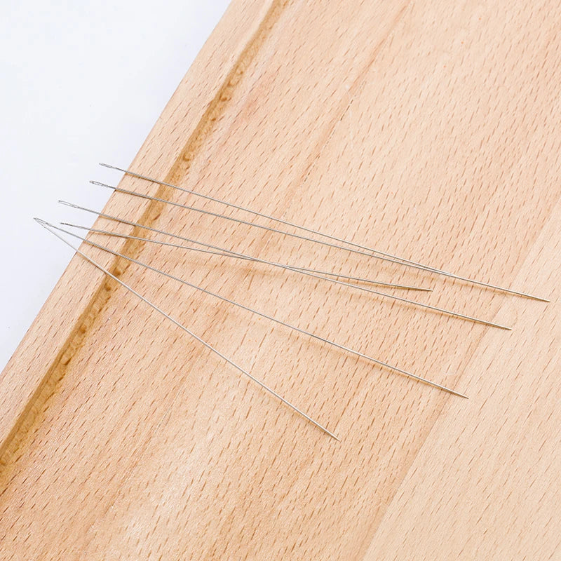 30pcs stainless steel beading needles 8cm 10cm hand tools beading pins for beading diy earrings Bracelet necklace jewelry making Qme