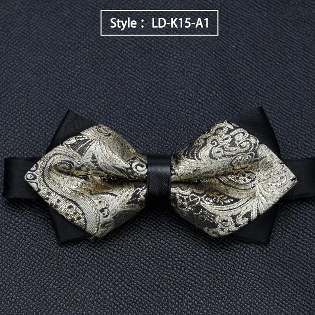 Mens Bowtie Quality Sale Necktie Fashion Formal Luxury Wedding Butterfly Cravat Ties for Men Shirt Business Gifts Accessories Qme LD-K15-A1