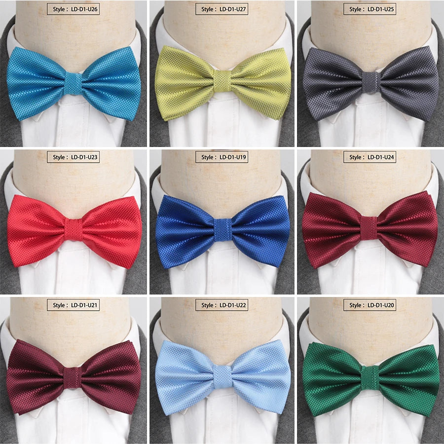 XGVOKH Men Ties Fashion Butterfly Party Wedding Bow Tie Boys Girls Qme