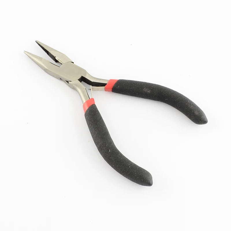 Pandahall 5pcs/set Steel DIY Jewelry Pliers Sets Kit Flat Nose Wire-Cutter & End Cutting Pliers Side Cutting Bent Nose Plier Qme