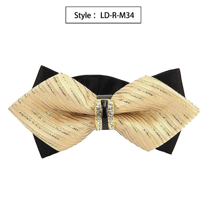 Bowtie Groom Mens Colourful Plaid Cravat Gravata Fashion Male