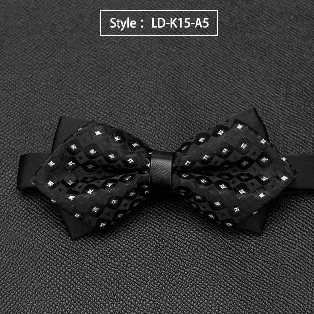 Mens Bowtie Quality Sale Necktie Fashion Formal Luxury Wedding Butterfly Cravat Ties for Men Shirt Business Gifts Accessories Qme LD-K15-A5