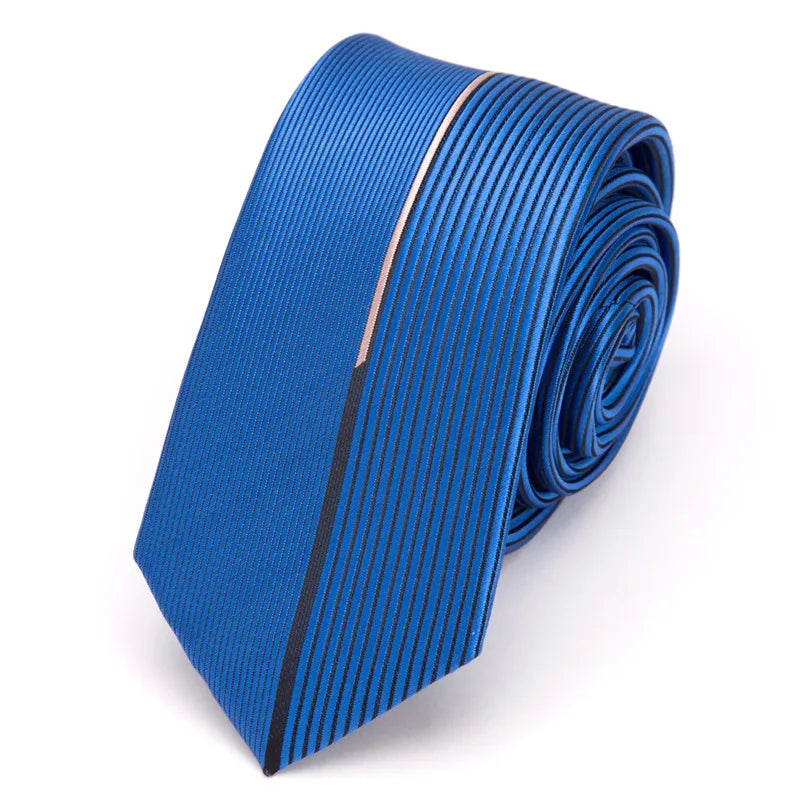 Mens Ties Luxurious Slim Necktie Stripe Tie Men Business Wedding Qme YJ-15-B08