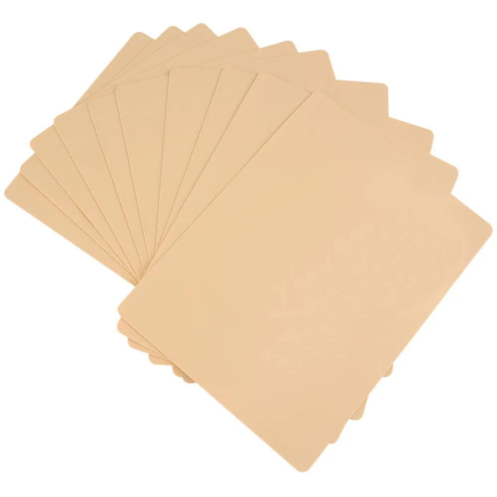 5pcs Tattoo Practice Skin Double Permanent Makeup Eyebrow Mixer Synthetic Leather Fake Microblading Supplies Tool Qme