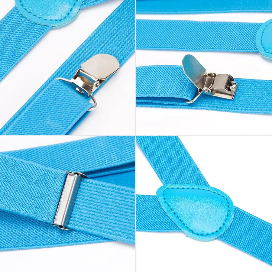 Suspenders Bow Tie Set Men Fashion Suspensorio for Man Boy Women Bowtie Braces Trousers Tirantes Wedding Leisure Shirt Stays Qme