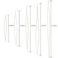 5pcs Big eye beading needles with bottle 5 size for embroidery beading Spring steel beading Curved needles Jewelry Making Tools Qme Mixed(1 for each)